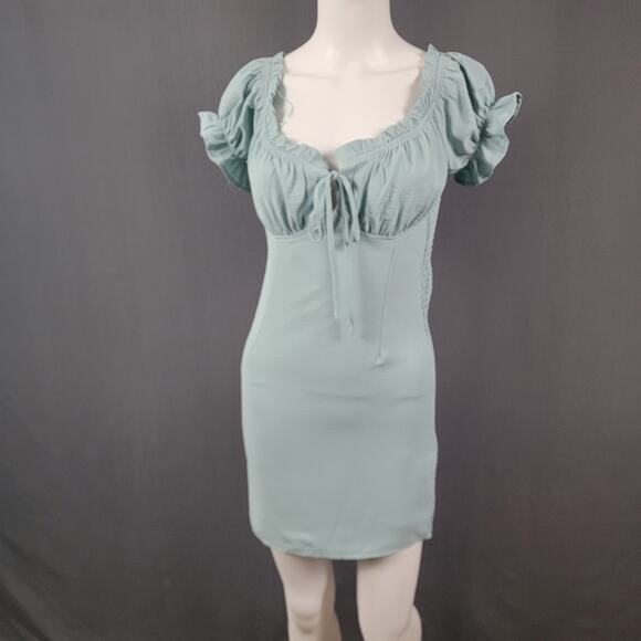 Love Tree Dresses & Skirts - Love Tree Puff Sleeve Dress M Cottagecore Summer Mini